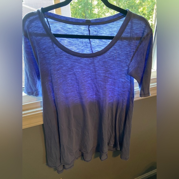 We The Free Tops - Free people we the free blue quarter sleeve top